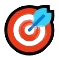 Ein rotes Zielscheiben-Icon mit blauem Pfeil oder Raketenmotiv steht vor weißem Hintergrund und erinnert an The Remote Concept.